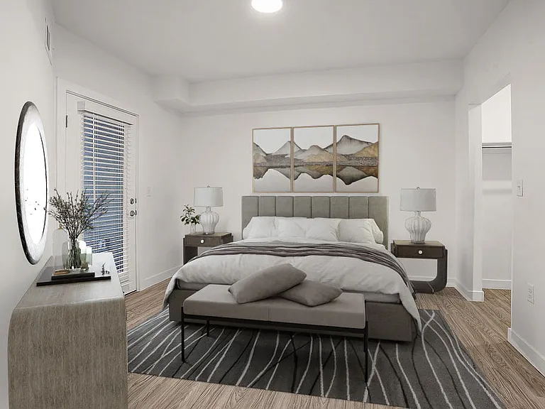 Virtually Staged Bedroom