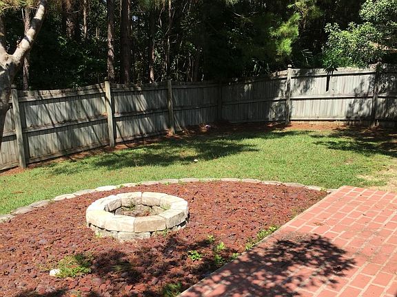 Fenced in back yard