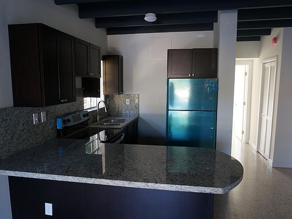 Open concept kitchen with breakfast counter