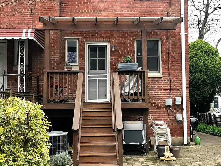 Rear covered porch