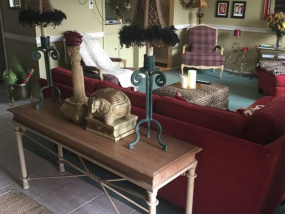Living room area, furnished