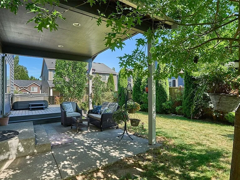 Covered patio and Trex deck.