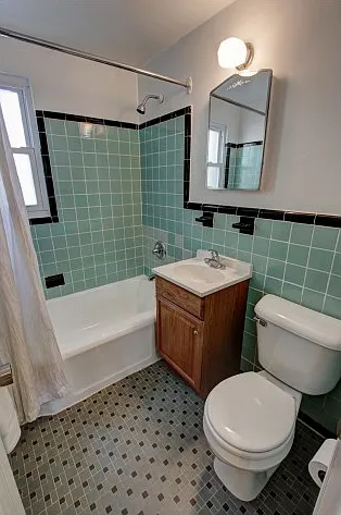 Bathrooms feature ceramic tile and full bathtubs