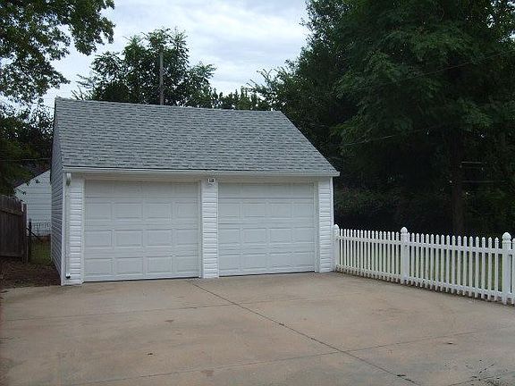 detached 2 car garage with off street parking