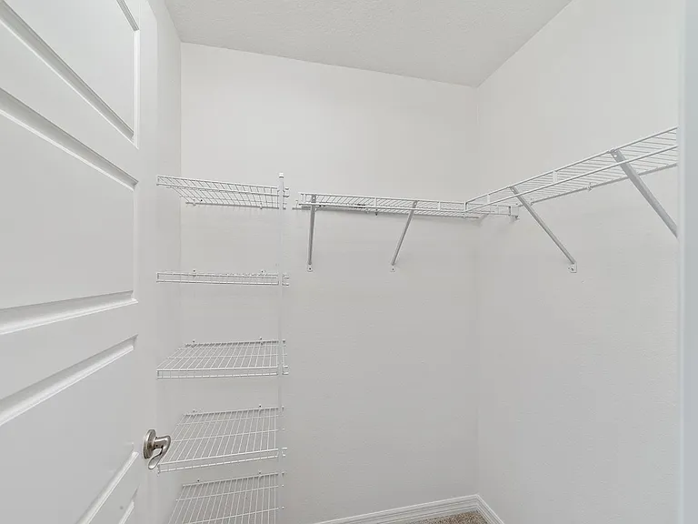 Spacious walk-in closet