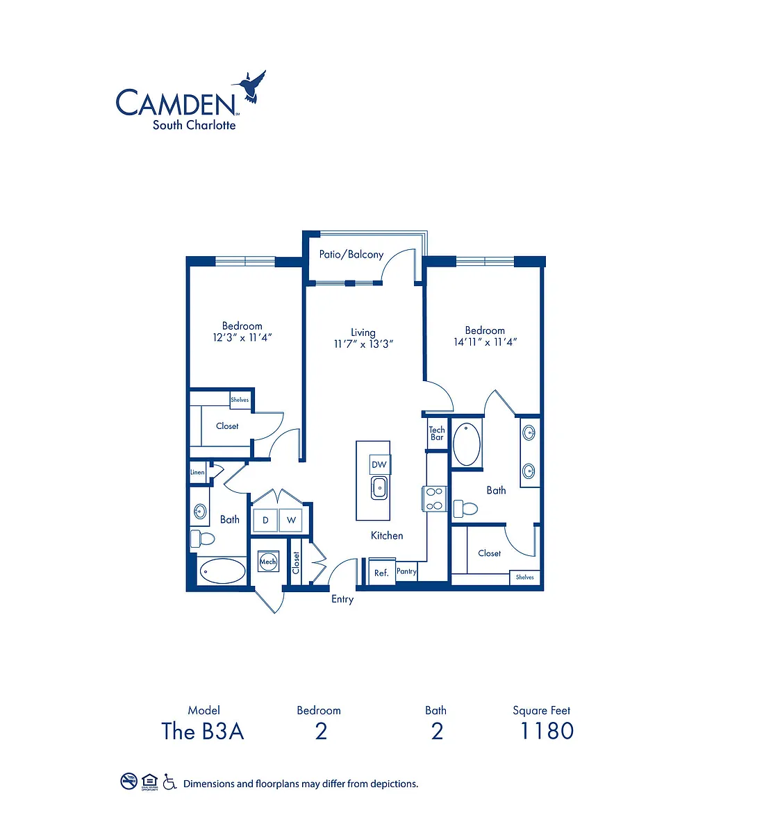 Floor plan B3A
