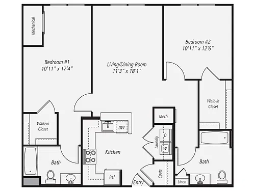 Floor plan B25