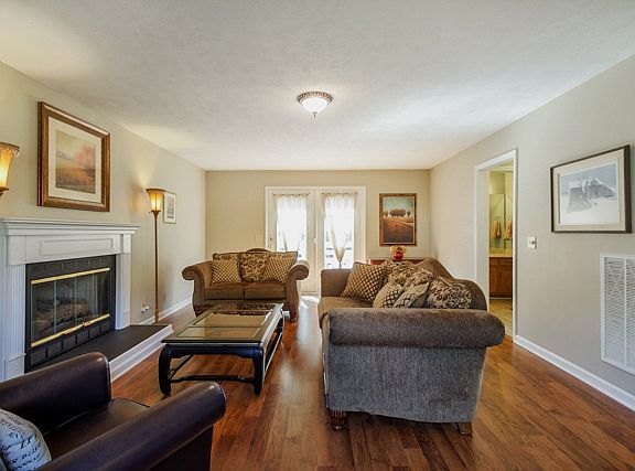 Fireplace and new floors