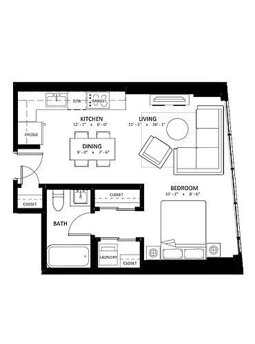 Floor plan Studio B1