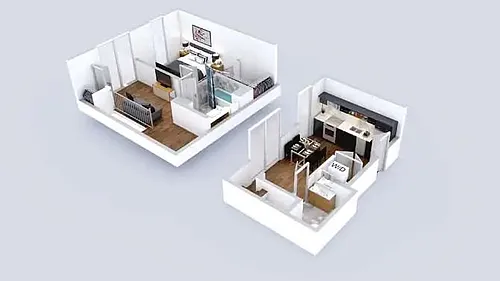 Floor plan Duplex Bi-Level B