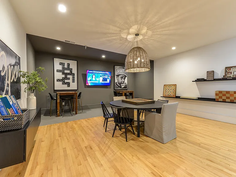 Game Lounge with TV and Board Games