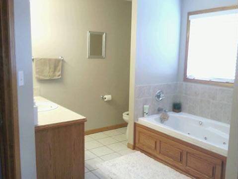 Master Bath with Large Walk-in Closet