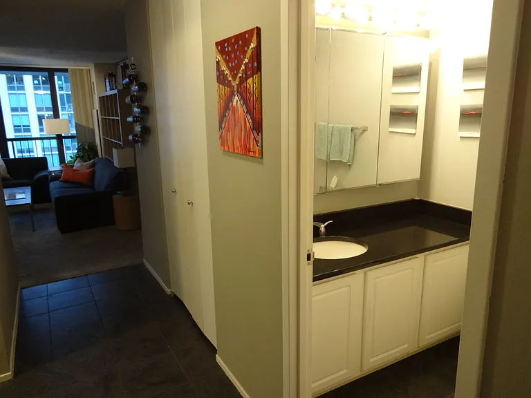 Bathroom, Hallway, Living Room