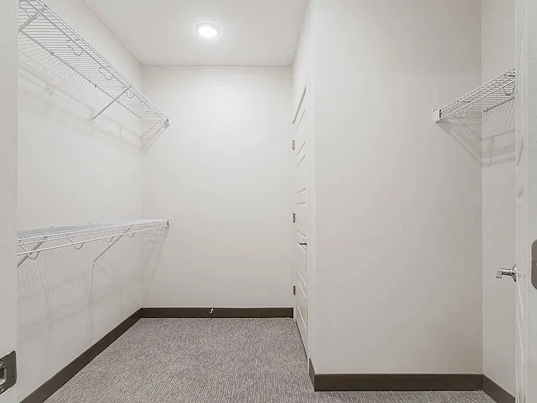 The Suede loft townhome offers massive walk-in closets, giving you all the space you need to stay organized in style.