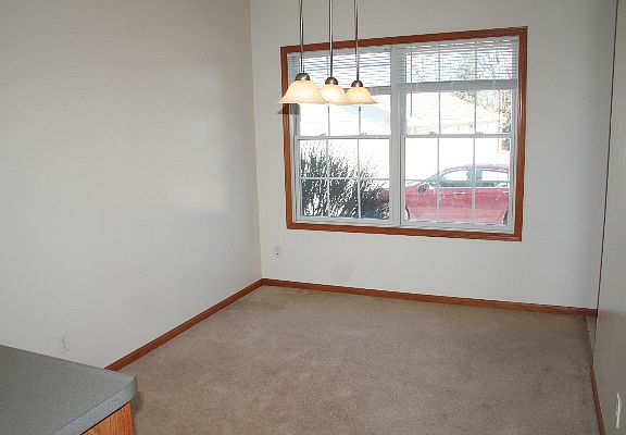 Nice size eating area. All windows are Pella windows