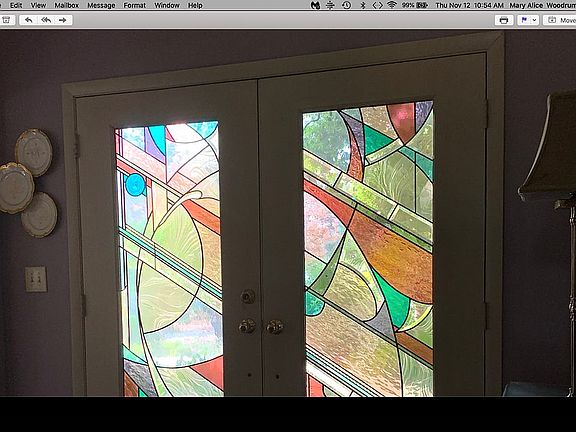 stained glass front doors