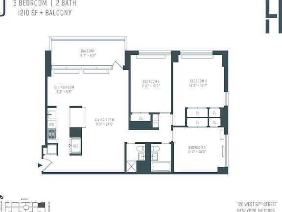 2nd image of 120 W 97th St #55J