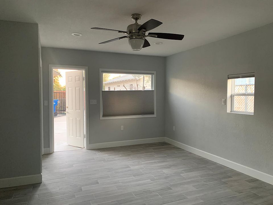 Living area before Murphy bed installed.