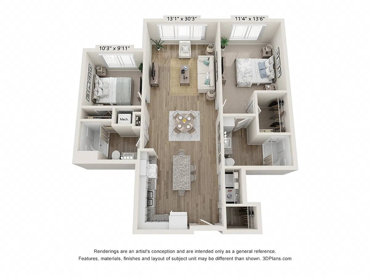 Floor plan 2B