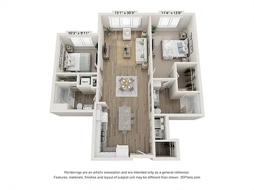 Floor plan 2B