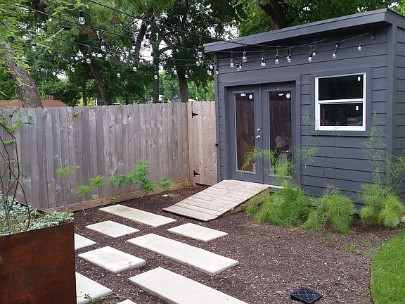 pavers from deck to storage