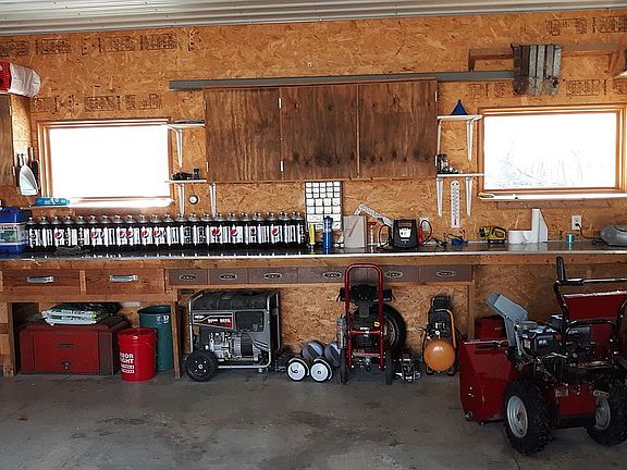 Lots of storage in garage.