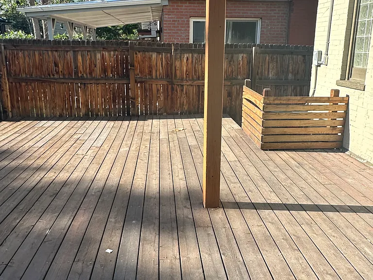 Backyard deck