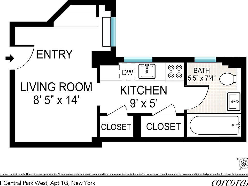 1st image of 91 Central Park W APT 1G