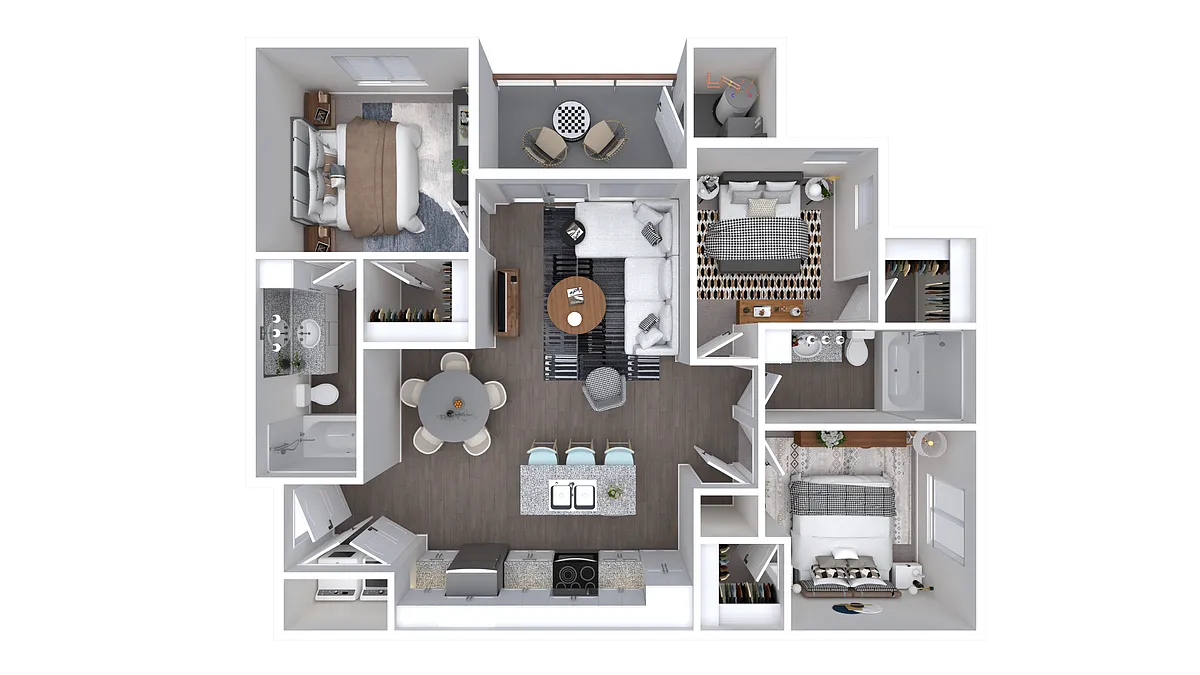 Floor plan 3X2-1288