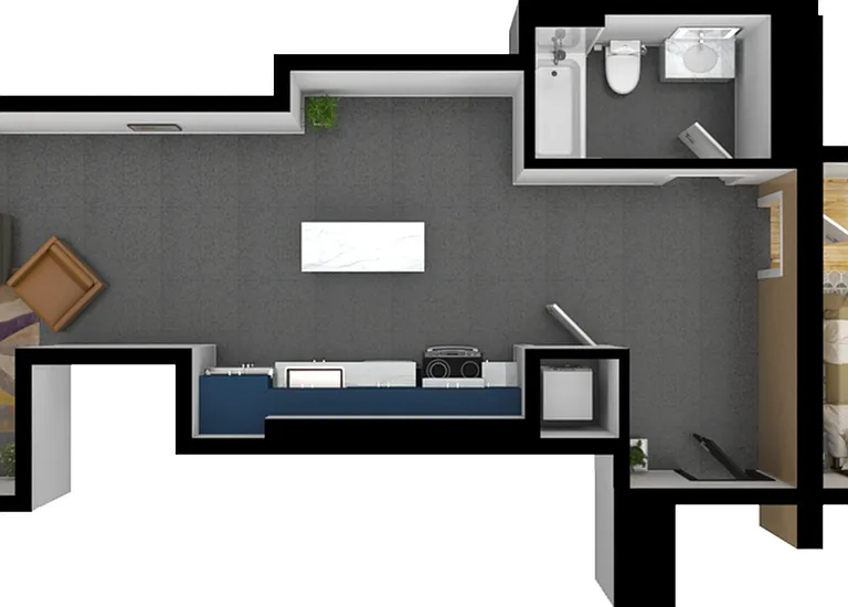 1 Bedroom - Units 1227, 1327, 1427, 1527