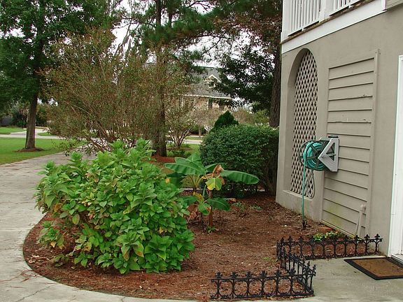 The side entrance to the garage