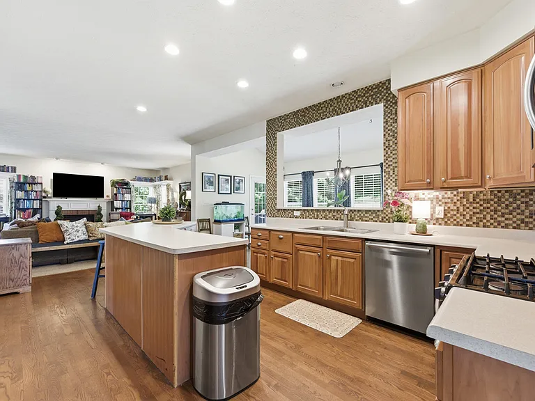 Kitchen with view to Living Room