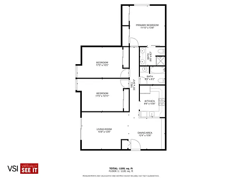 Floor plan Henderson - 3 Bed/2 Bath