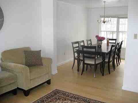 woodfloor in dining and living 