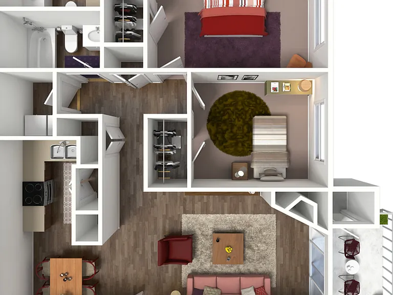 2x2 Floorplan 2x2 Floorplan