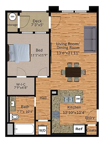 Floor plan 1B
