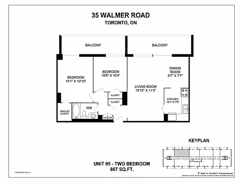 Floor plan 2 Bedroom
