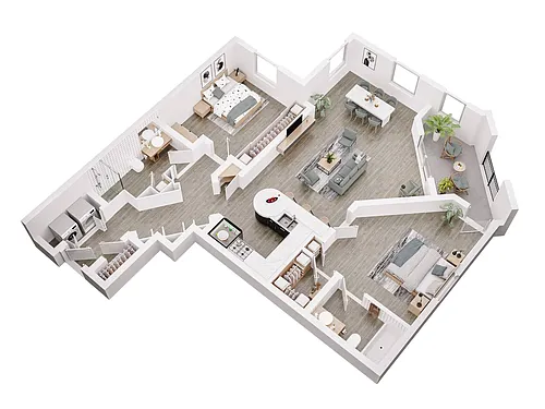 Floor plan 2 Bed 2 Bath