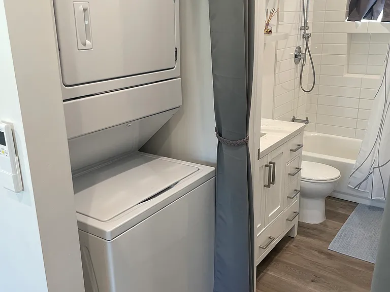 In unit washer and dryer.