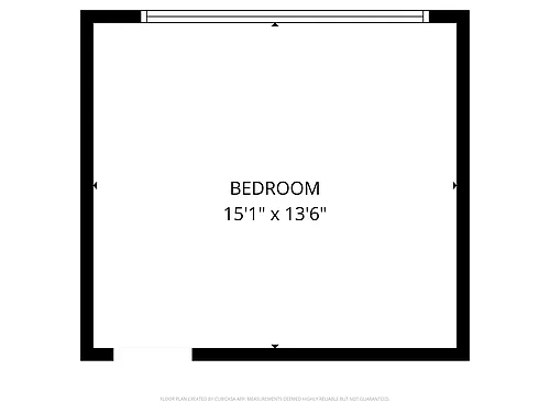 Floor plan Double Room with common bath Type A