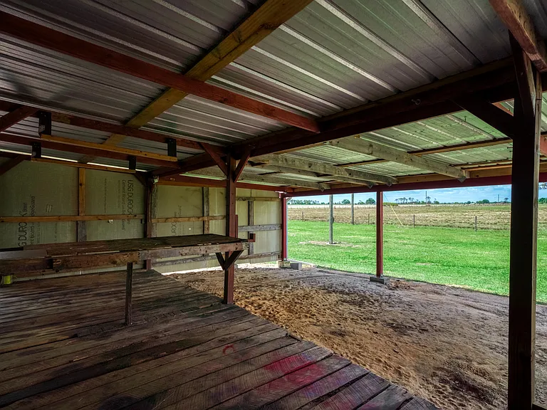 Open side workshop of main house