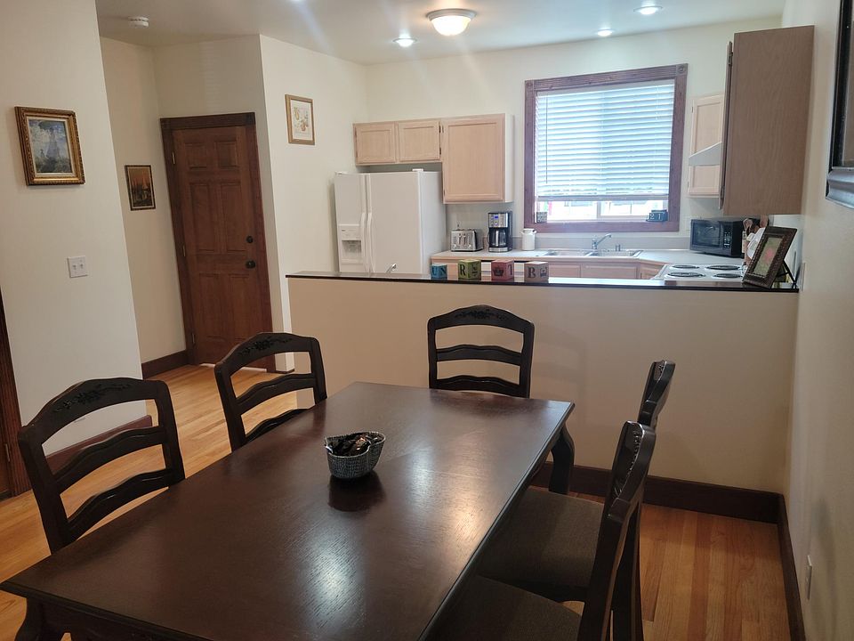 Dining room and kitchen