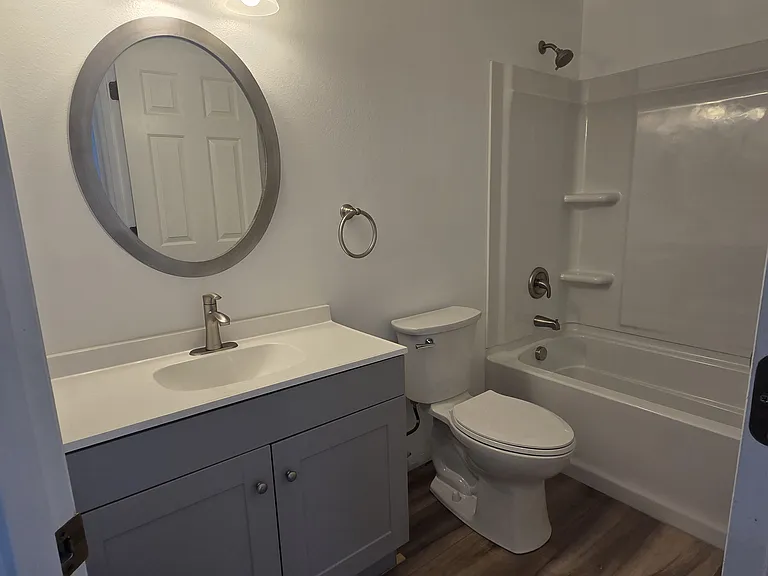 Hallway bathroom