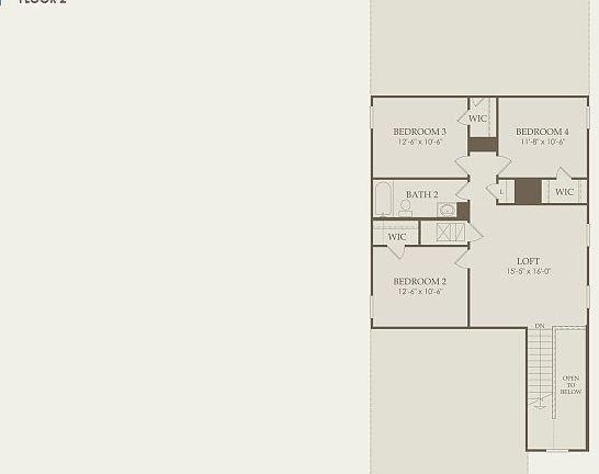 Gustine Floor Plan, Quick Move-in Home, Floor 2