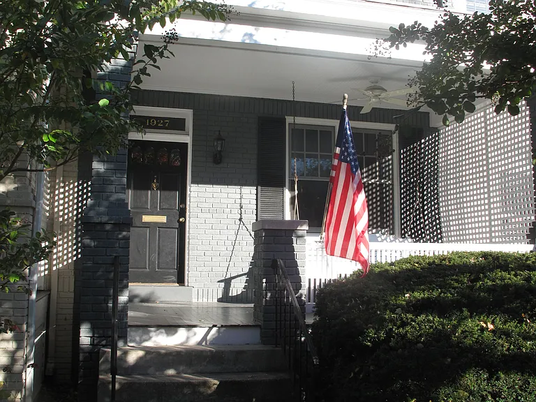 front entrance and porch