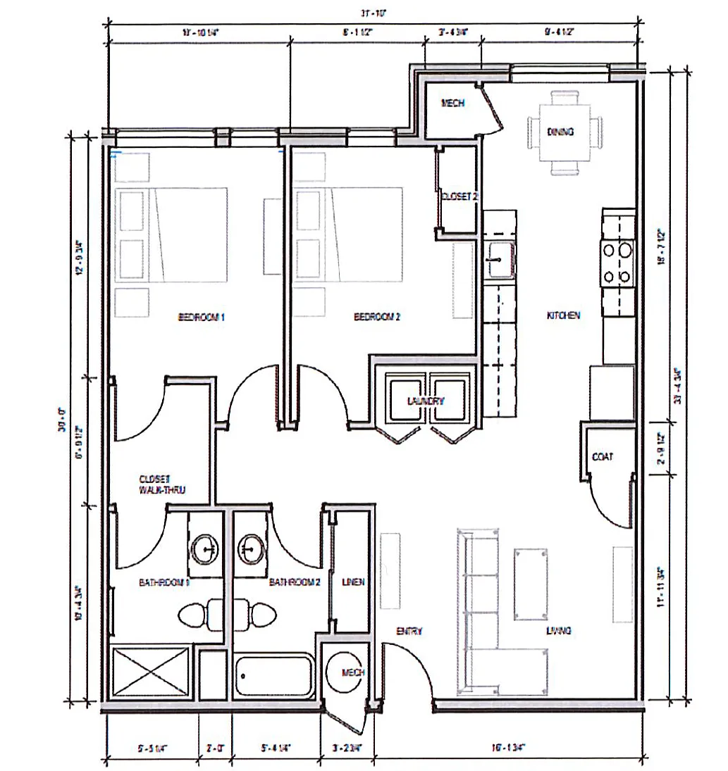 Floor plan Evocative Two By Two