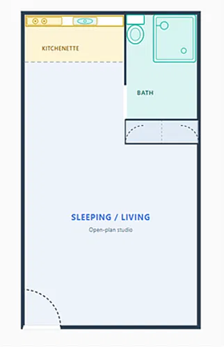 Floor plan Studio