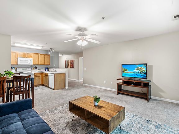 Living area with TV