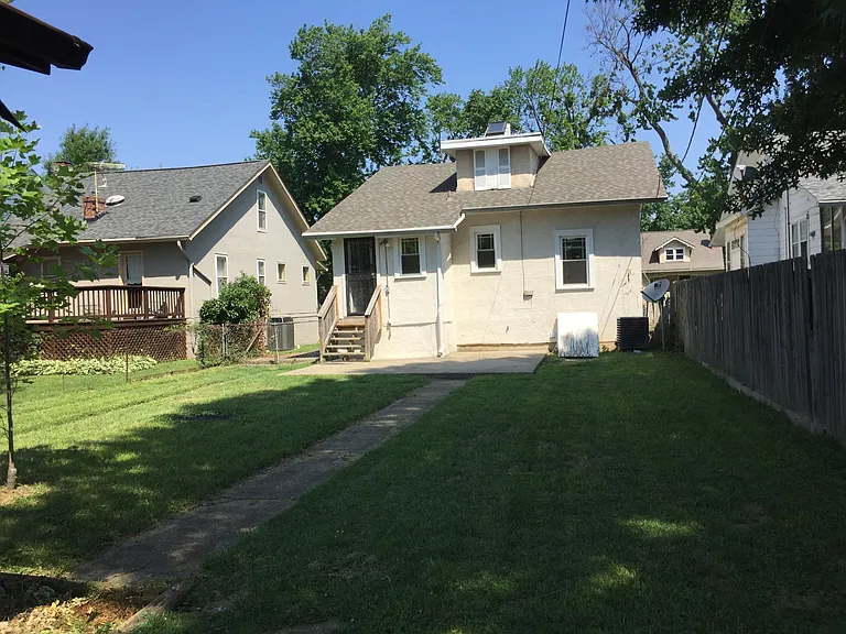 Spacious Fenced backyard