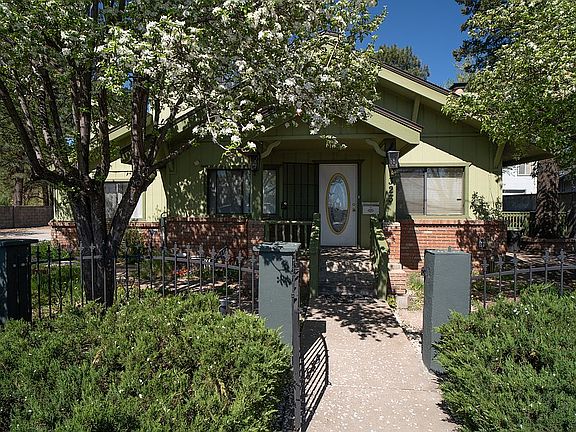 Newly painted fencing